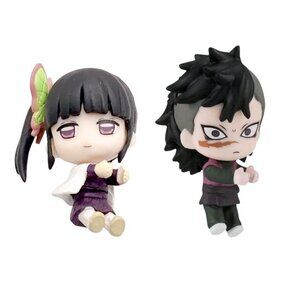Demon Slayer Cable Huggers 2 Kanao Tsuyuri Genya Shinazugawa Mini Figures Hugcot